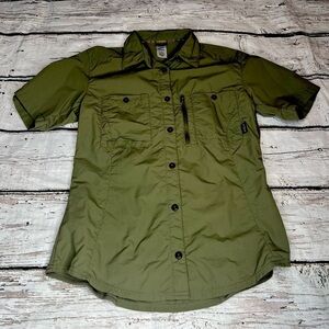 Patagonia Short Sleeve Nylon Camp Shirt Size 10